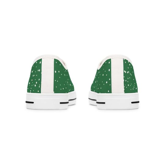funny character Christmas Sneakers: Women's Holiday Low Top Shoes