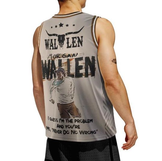 Wallen Western Im The Problem Tour 2025 Basketball Jersey
