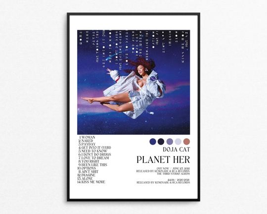 Doja Cat Poster | Doja Cat | Planet Her Music Album Poster|