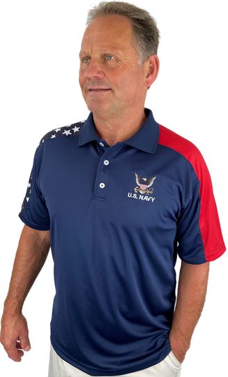 US Navy Patriotic Polo Shirt
