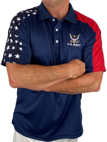 US Navy Patriotic Polo Shirt