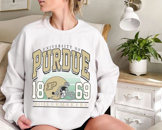 Retro 90's Purdue Crewneck Sweatshirt