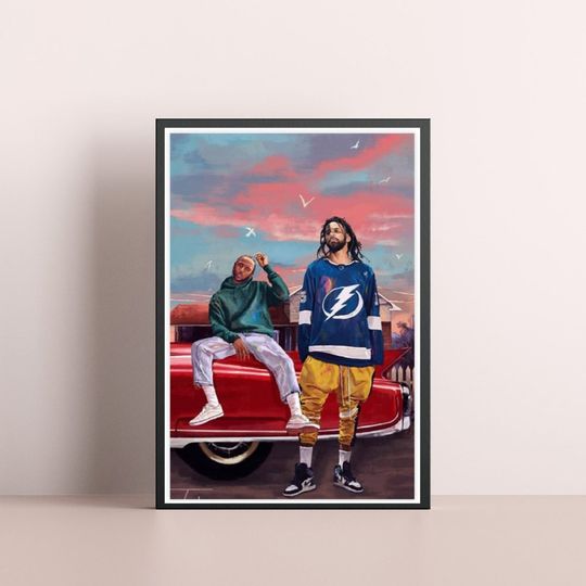 J Cole & Kendrick Lamar Decor Poster