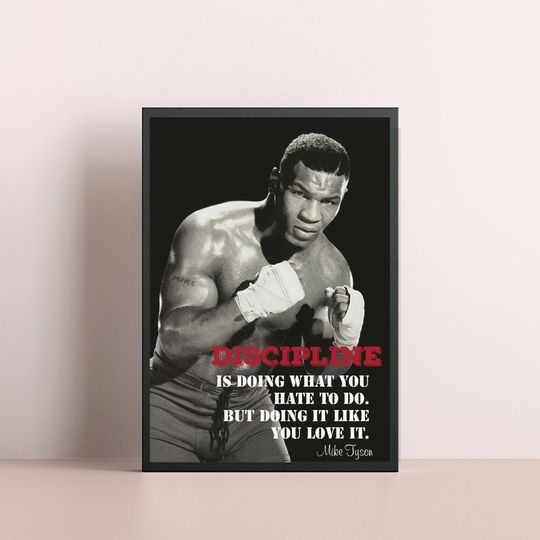 Mike Tyson Quote Decor Poster