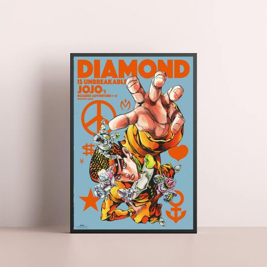 Jojo's Bizarre Adventure Part 4 Poster,Decor Poster
