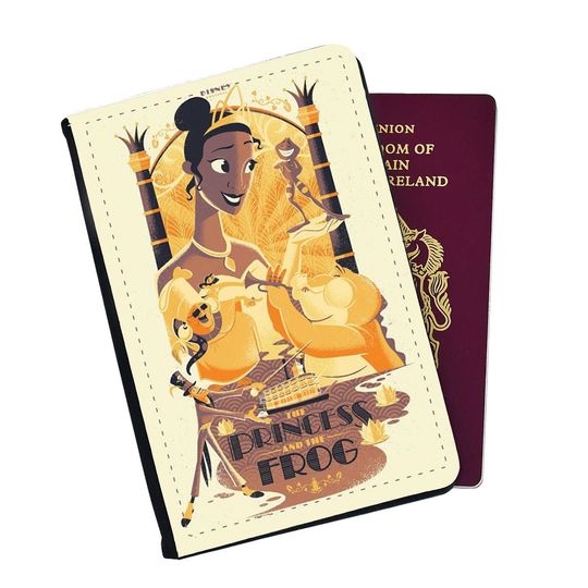 Princess Tiana Passport Cover, Travel Accessories Gift