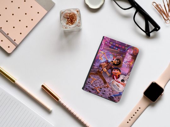 Disney Coco Miguel Passport Cover, Travel Accessory Gift for Men, Women, Kids