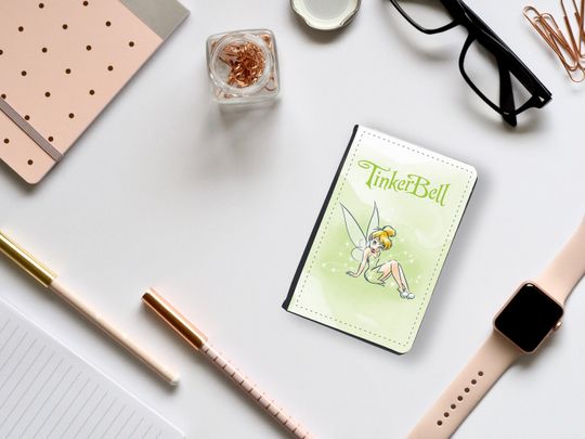 Personalised Tinker Bell Fairy Passport Cover, Customised Gift for her