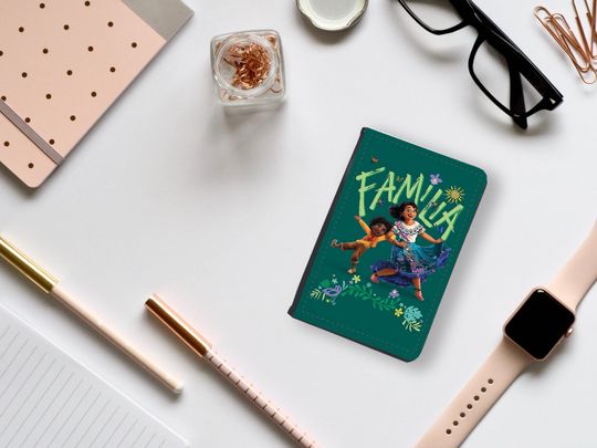 Personalised Faux Leather Passport Cover, Travel Accessory Gift, Custom Travel Gift, Disney Encanto, Mirabel, Familia