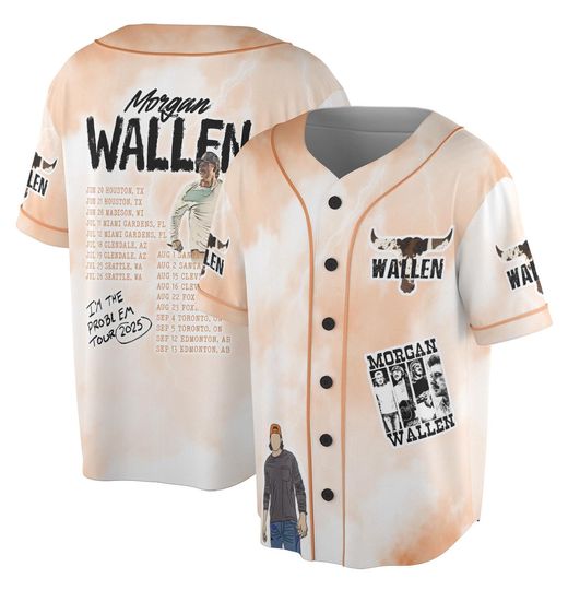 Wallen Western Baseball Jersey, I'm the Problem Tour Shirt, Country Music Lover Tee, Perfect for Concerts, Gift for Fans