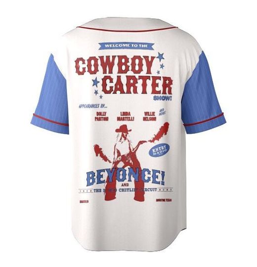 Vintage Beyonce Cowboy Carter Baseball Jersey