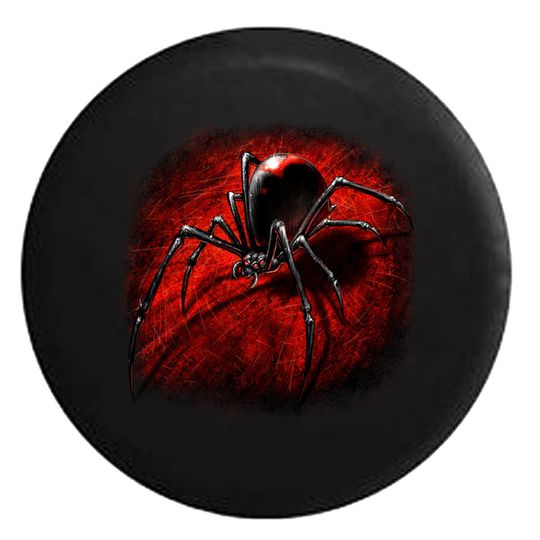 Black Widow Spider Spare Tire Cover