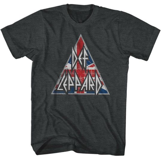 Def Leppard British Logo Black Heather T-Shirt