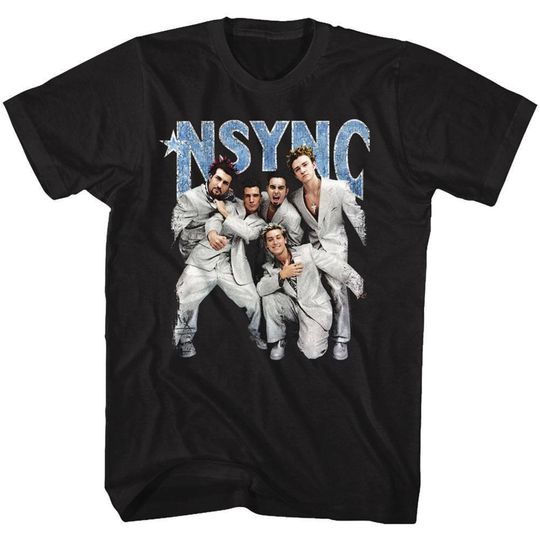 NSYNC Strike A Pose Adult T-Shirt