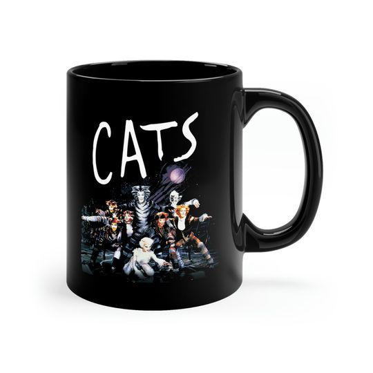 Cats Broadway Musical Black Coffee Mug
