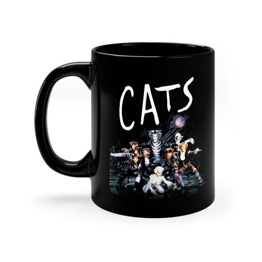 Cats Broadway Musical Black Coffee Mug