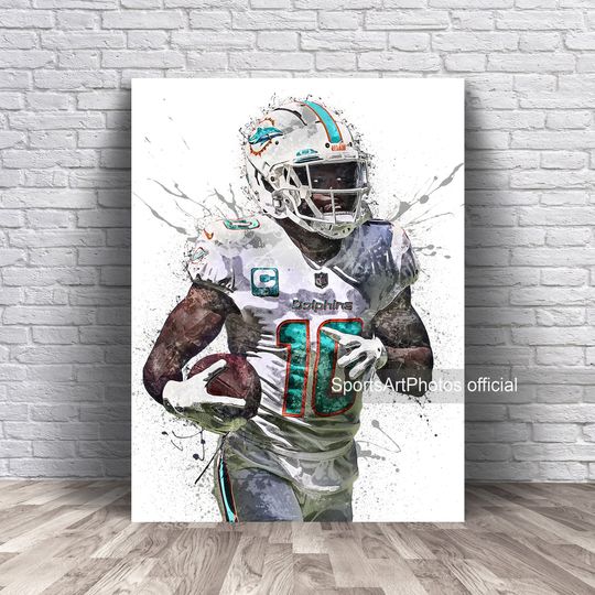 Tyreek Hill Poster, Miami Dolphins