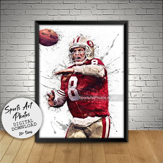 Steve Young Poster, S.an F.rancisco 49ers Poster