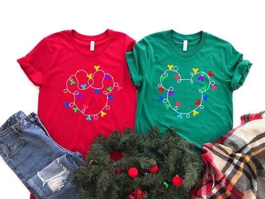 Disney Couple Christmas T-shirt, Disney Couple Shirt, Christmas Couple T-shirt