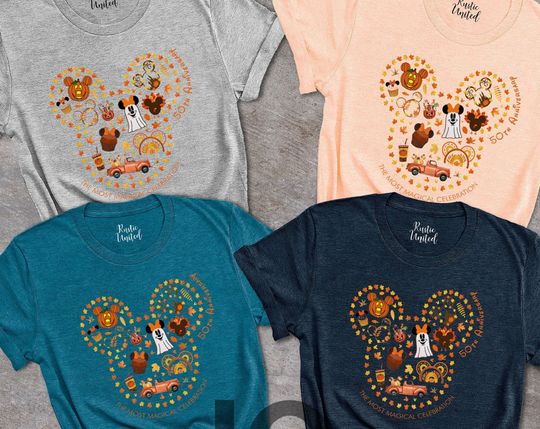 Walt Disneyworld 50th Anniversary Halloween Matching T-Shirt
