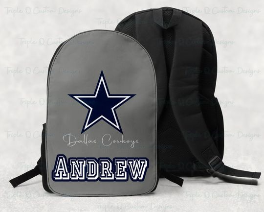 Custom Dallas Bookbag / Personalized Large Back Pack