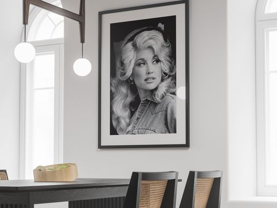 Dolly Parton Print, Black And White, Dolly Parton Poster, Dolly Parton Gifts, Dolly Parton Art