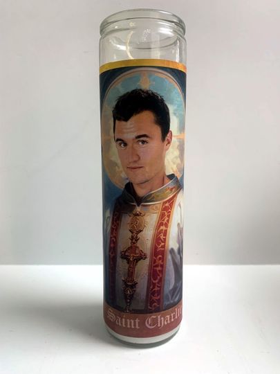 Charlie Kirk Devotional Prayer Candle