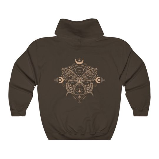 Mystical Butterfly Hoodie Dark Academia