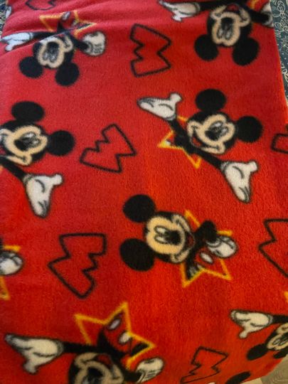 Mickey Mouse Small HandTied Fleece Throw Blanket