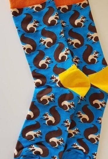 Squirrel Socks, Unisex, Soft Combed