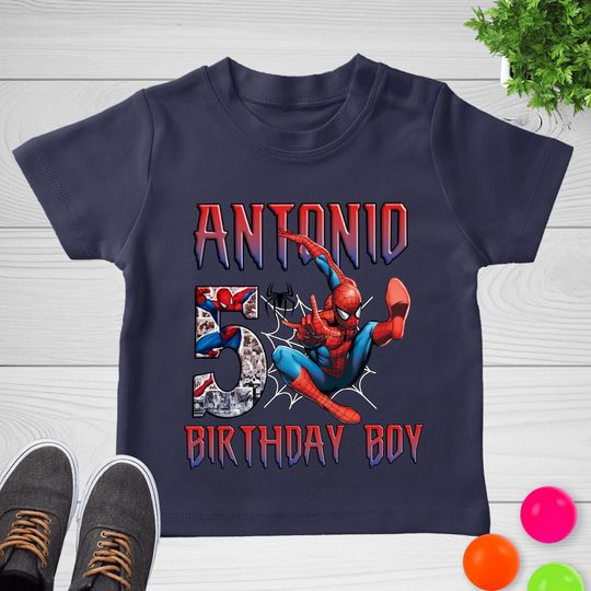 Spiderman Birrthday Shirt, Spiderman Matching Shirt, Custom Family Spider Shirt, Spiderman Birthday Shirt, Spiderman T-shirt