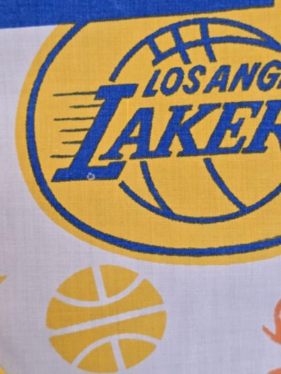 Vintage bibb nba basketball bedsheet 1970s