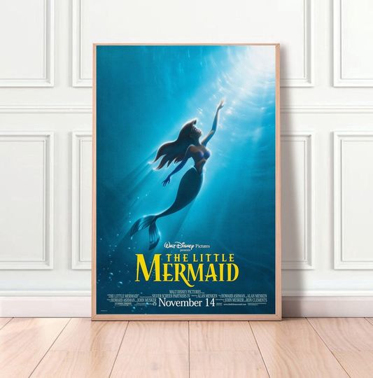 The Little Mermaid Anime film Classic Movie Poster