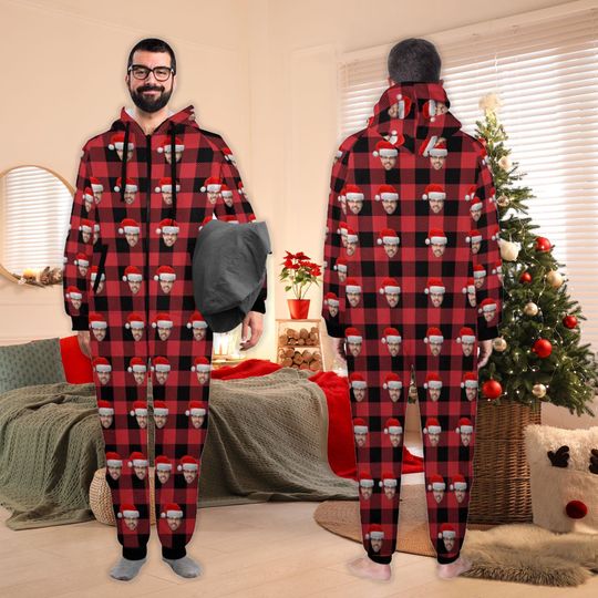 Custom Face One-Piece Pajamas: Personalized Pajamas
