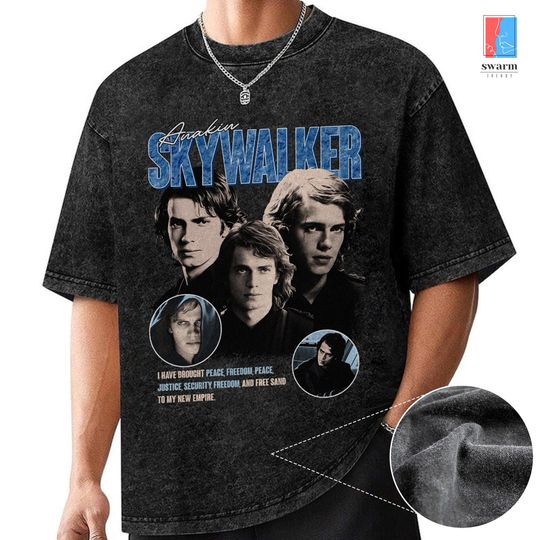 Vintage Star Wars Anakin Skywalker Mineral Wash T-Shirt
