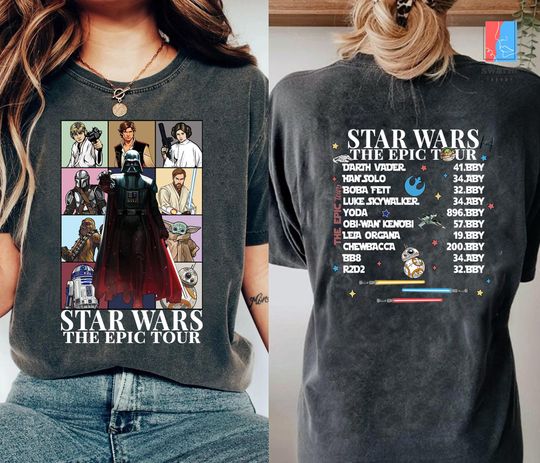 Star Wars Double Sided Mineral Wash T-Shirt Collection