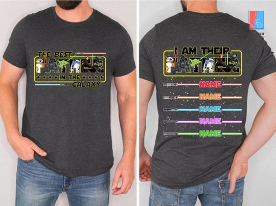 Mineral Wash Star Wars Dad Shirt Father's Day Tee