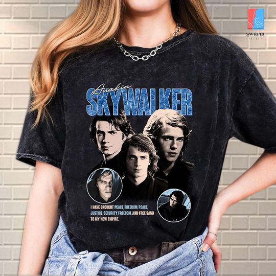 Vintage Star Wars Anakin Skywalker Mineral Wash T-Shirt