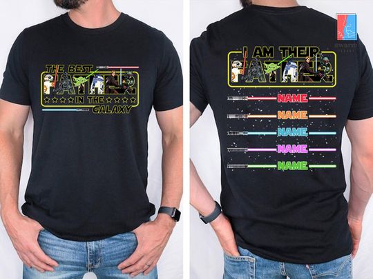 Mineral Wash Star Wars Dad Shirt Father's Day Tee