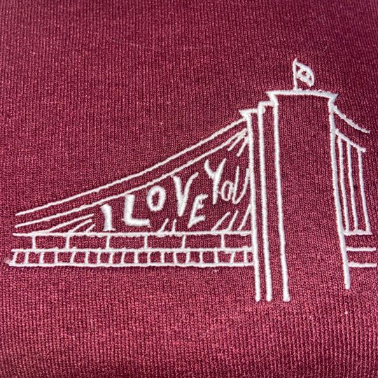 Spider-Man I LOVE YOU Bridge Embroidered Sweater