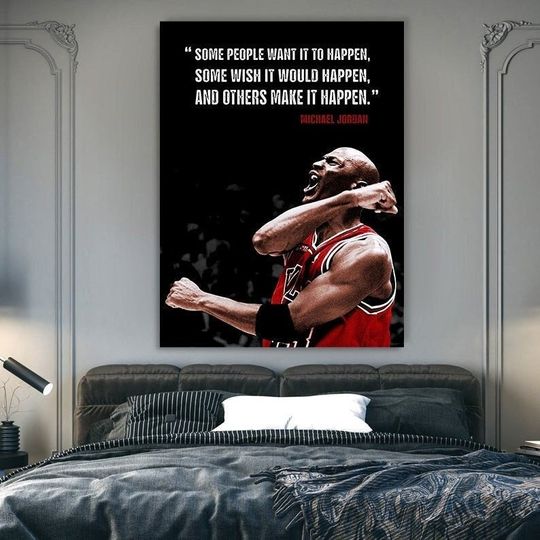 Basketball Wall Art Motivational Michael Jordan Poster