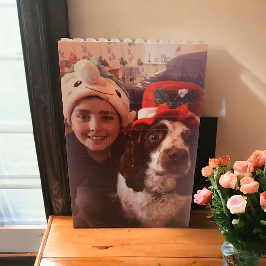 Custom Photo Brick Puzzle, Personalized LEGO Compatible Building Blocks