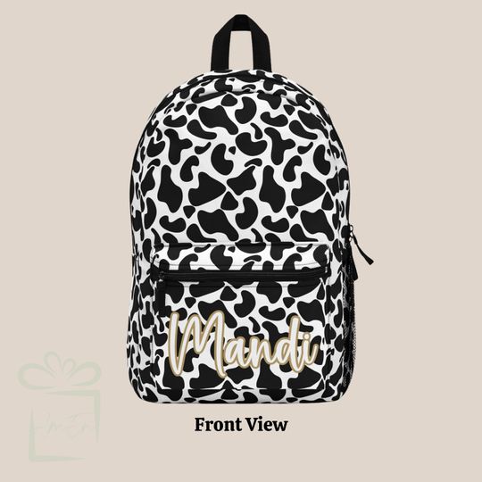 Cow Print Backpack