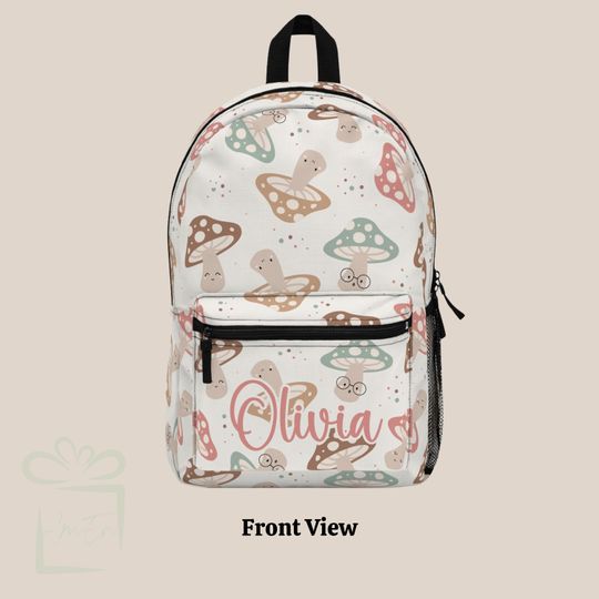 Personalized Boho Mushroom Fungi Backpack