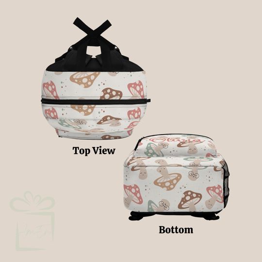 Personalized Boho Mushroom Fungi Backpack