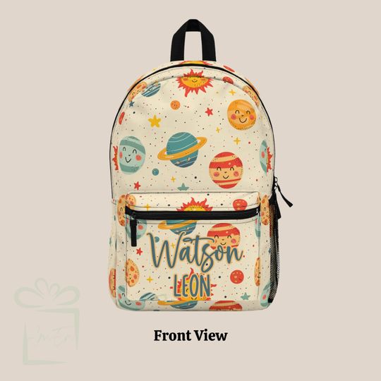 Personalized Smiley Face Backpack