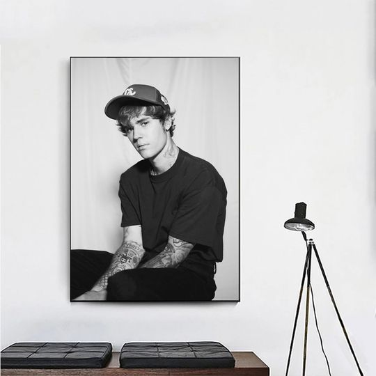 Justin Bieber,Music Poster,Vintage Poster,Canvas Poster,Wall Decor