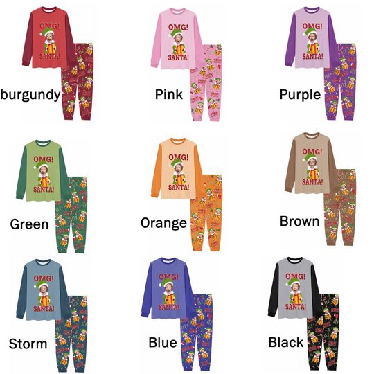 Custom Face Christmas Pajama Set: Personalized Elf Pajamas