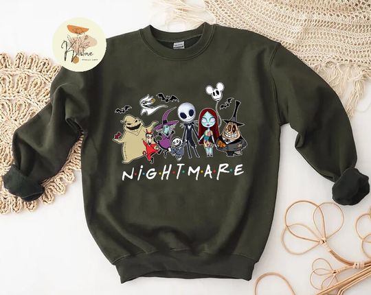 Nightmare Before Christmas Sweatshirt, Disney Halloween Sweatshirt