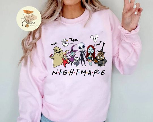 Nightmare Before Christmas Sweatshirt, Disney Halloween Sweatshirt